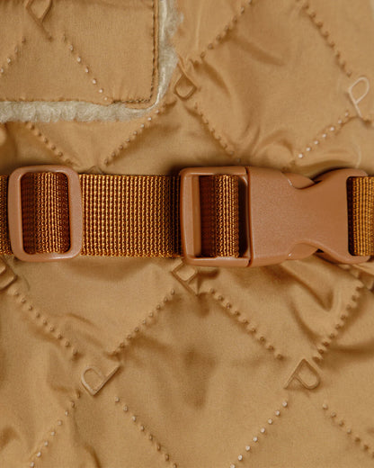 Paikka Quilted Sherpa Jacket Camel