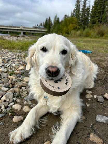The Doghouse Leather & Wool Puck