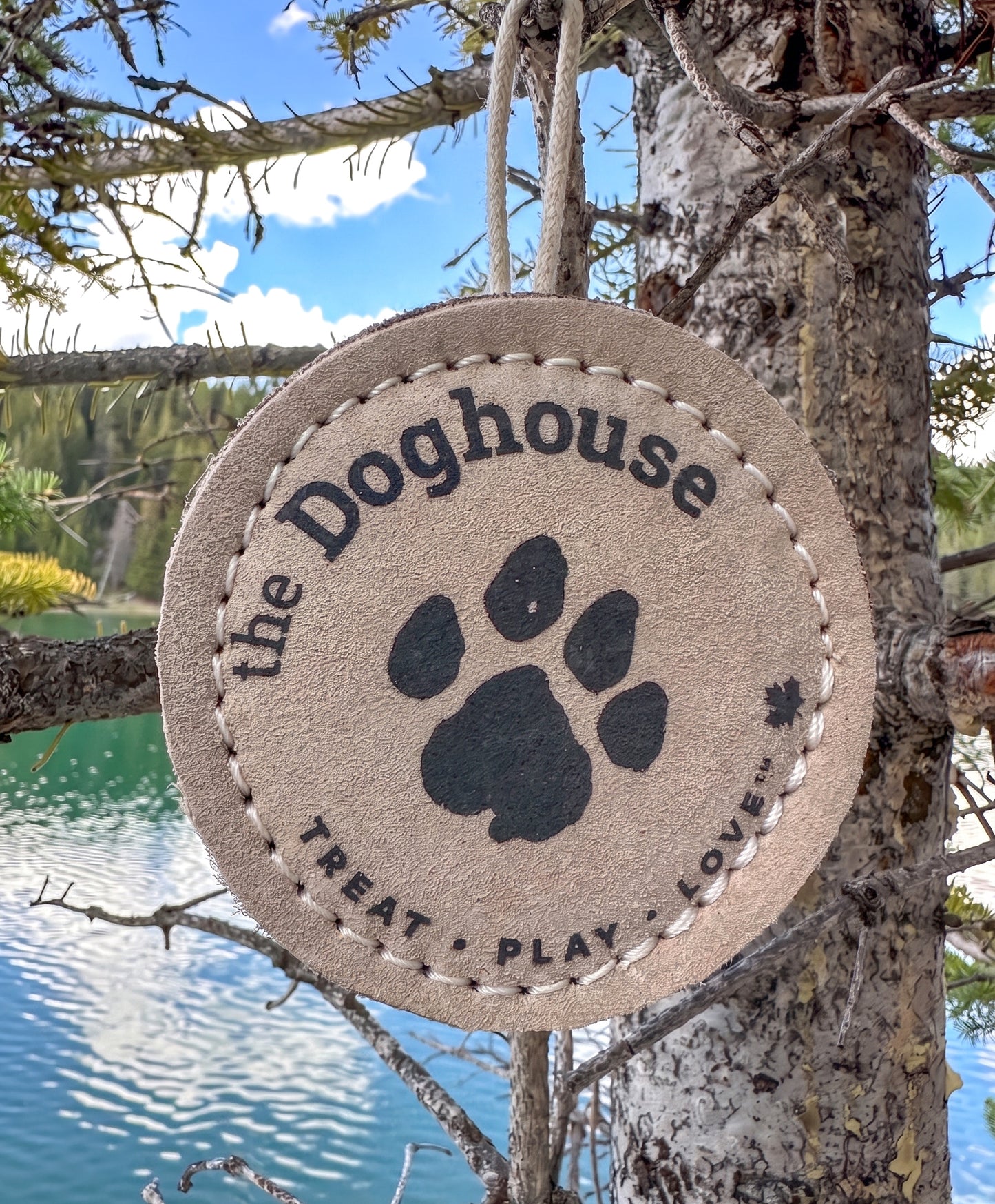 The Doghouse Leather & Wool Puck