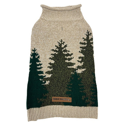 Eddie Bauer Heathered Oatmeal and Forest Sweater