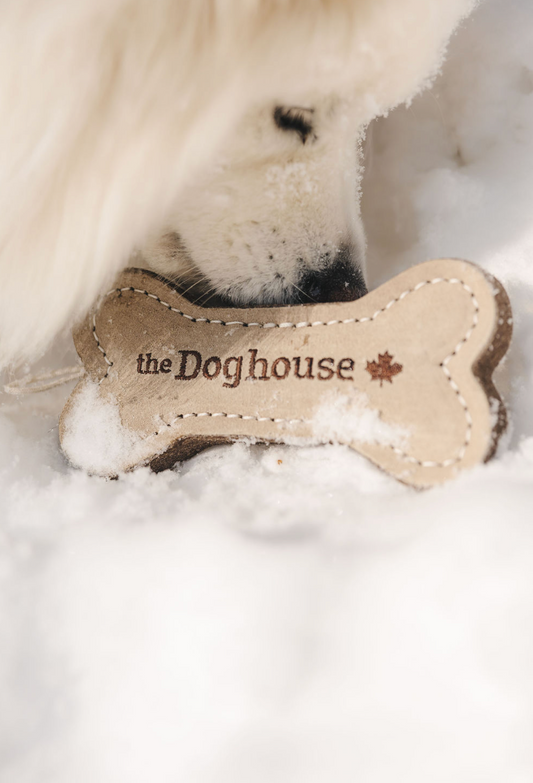 The Doghouse Leather & Wool Bone