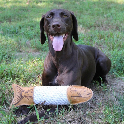 Tall Tails Leather Rope Toys