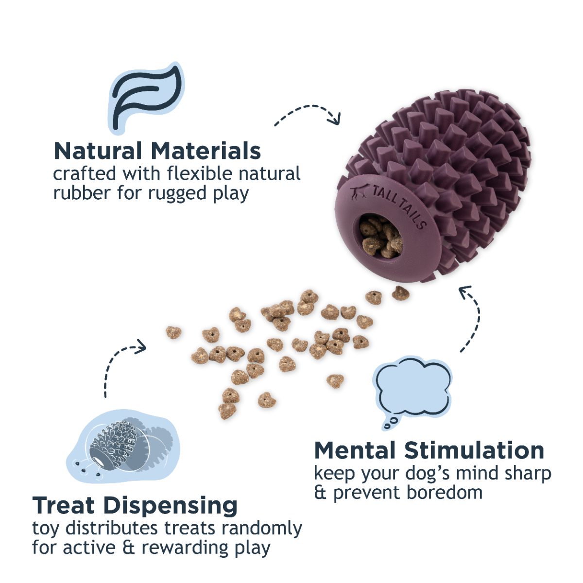 Pinecone Rubber Chew
