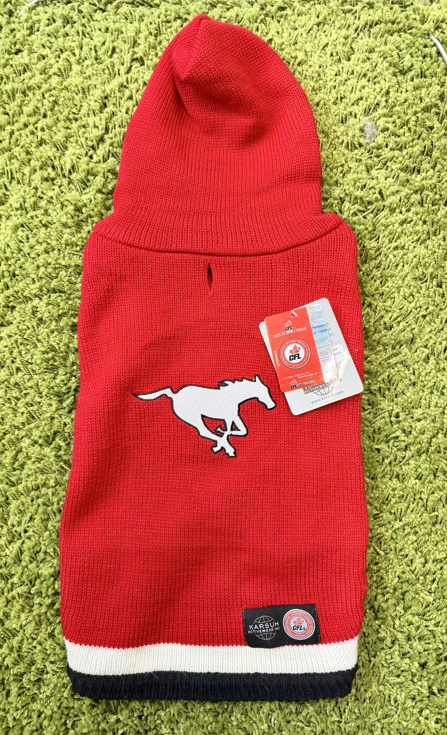 CFL Pet Sweater - Calgary Stampeders