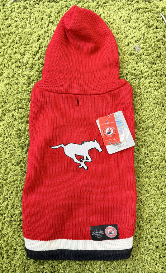 CFL Pet Sweater - Calgary Stampeders