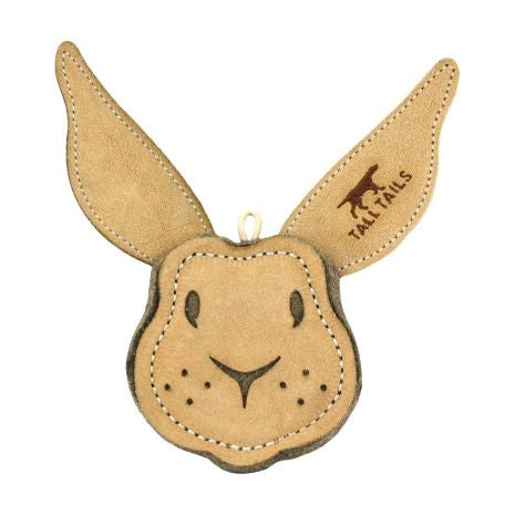 Natural Leather and Wool Rabbit Toy